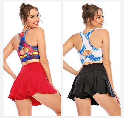 2 in 1 Sports Gym Golf Dancing Running Fitness Yoga Skorts Shorts and Mini Pleated Tennis Skirt The Clothing Company Sydney