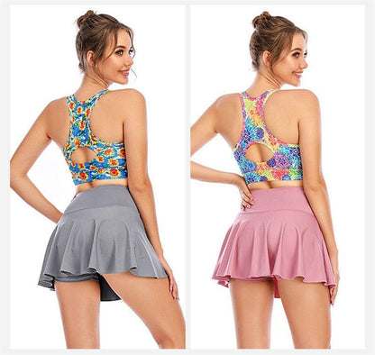 2 in 1 Sports Gym Golf Dancing Running Fitness Yoga Skorts Shorts and Mini Pleated Tennis Skirt The Clothing Company Sydney
