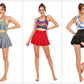 2 in 1 Sports Gym Golf Dancing Running Fitness Yoga Skorts Shorts and Mini Pleated Tennis Skirt The Clothing Company Sydney