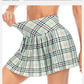 Ladies Summer Tennis Skorts High Waist Stitching Plaid Golf Yoga Dancing Running Fitness Mini Pleated Skirts With Pocket Sportswear The Clothing Company Sydney