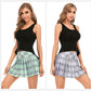 Ladies Summer Tennis Skorts High Waist Stitching Plaid Golf Yoga Dancing Running Fitness Mini Pleated Skirts With Pocket Sportswear The Clothing Company Sydney