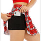 Ladies Summer Tennis Skorts High Waist Stitching Plaid Golf Yoga Dancing Running Fitness Mini Pleated Skirts With Pocket Sportswear The Clothing Company Sydney