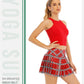 Ladies Summer Tennis Skorts High Waist Stitching Plaid Golf Yoga Dancing Running Fitness Mini Pleated Skirts With Pocket Sportswear The Clothing Company Sydney