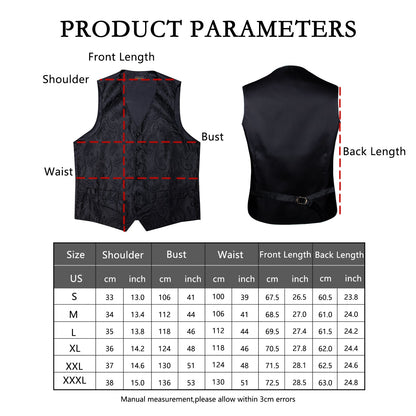 5 Piece Vests Slim Fit Mens Wedding Suit Casual Sleeveless Formal Business Waistcoat Hanky Necktie Bow Tie Set The Clothing Company Sydney