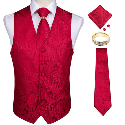 5 Piece Vests Slim Fit Mens Wedding Suit Casual Sleeveless Formal Business Waistcoat Hanky Necktie Bow Tie Set The Clothing Company Sydney