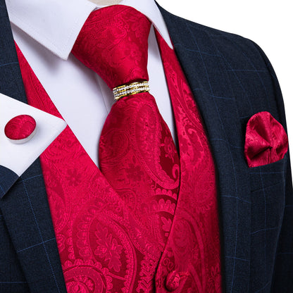 5 Piece Vests Slim Fit Mens Wedding Suit Casual Sleeveless Formal Business Waistcoat Hanky Necktie Bow Tie Set The Clothing Company Sydney