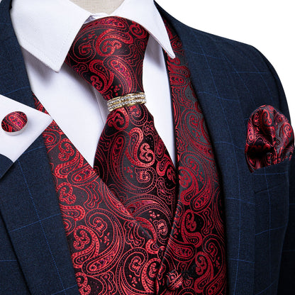 5 Piece Vests Slim Fit Mens Wedding Suit Casual Sleeveless Formal Business Waistcoat Hanky Necktie Bow Tie Set The Clothing Company Sydney