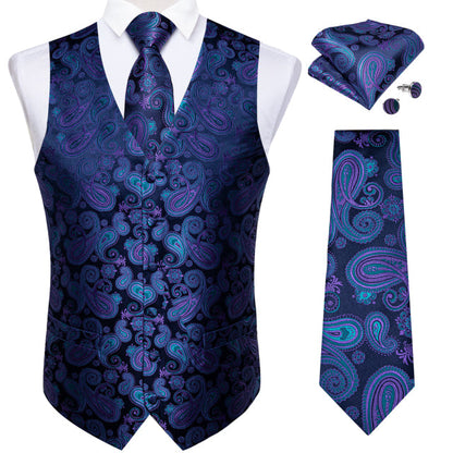 5 Piece Vests Slim Fit Mens Wedding Suit Casual Sleeveless Formal Business Waistcoat Hanky Necktie Bow Tie Set The Clothing Company Sydney