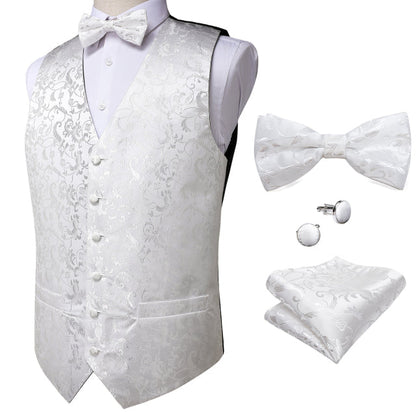 5 Piece Vests Slim Fit Mens Wedding Suit Casual Sleeveless Formal Business Waistcoat Hanky Necktie Bow Tie Set The Clothing Company Sydney