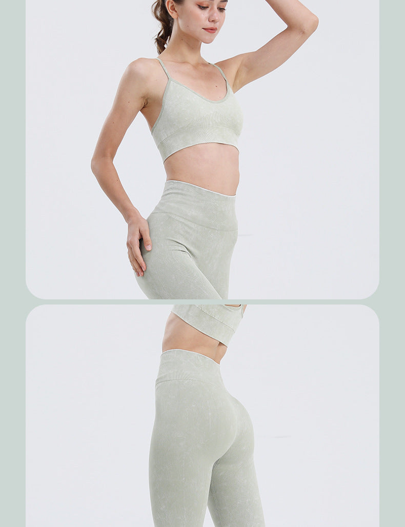 3 Piece High Waist Hip Push Pants Gym Suit Seamless Zipper Sports Yoga Fitness Shaping Activewear The Clothing Company Sydney