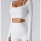 Long Sleeve Yoga With Chest Pads Quick Dry Fitness Clothes Gym Tight Sports Yoga Crop Top The Clothing Company Sydney