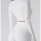 Long Sleeve Yoga With Chest Pads Quick Dry Fitness Clothes Gym Tight Sports Yoga Crop Top The Clothing Company Sydney