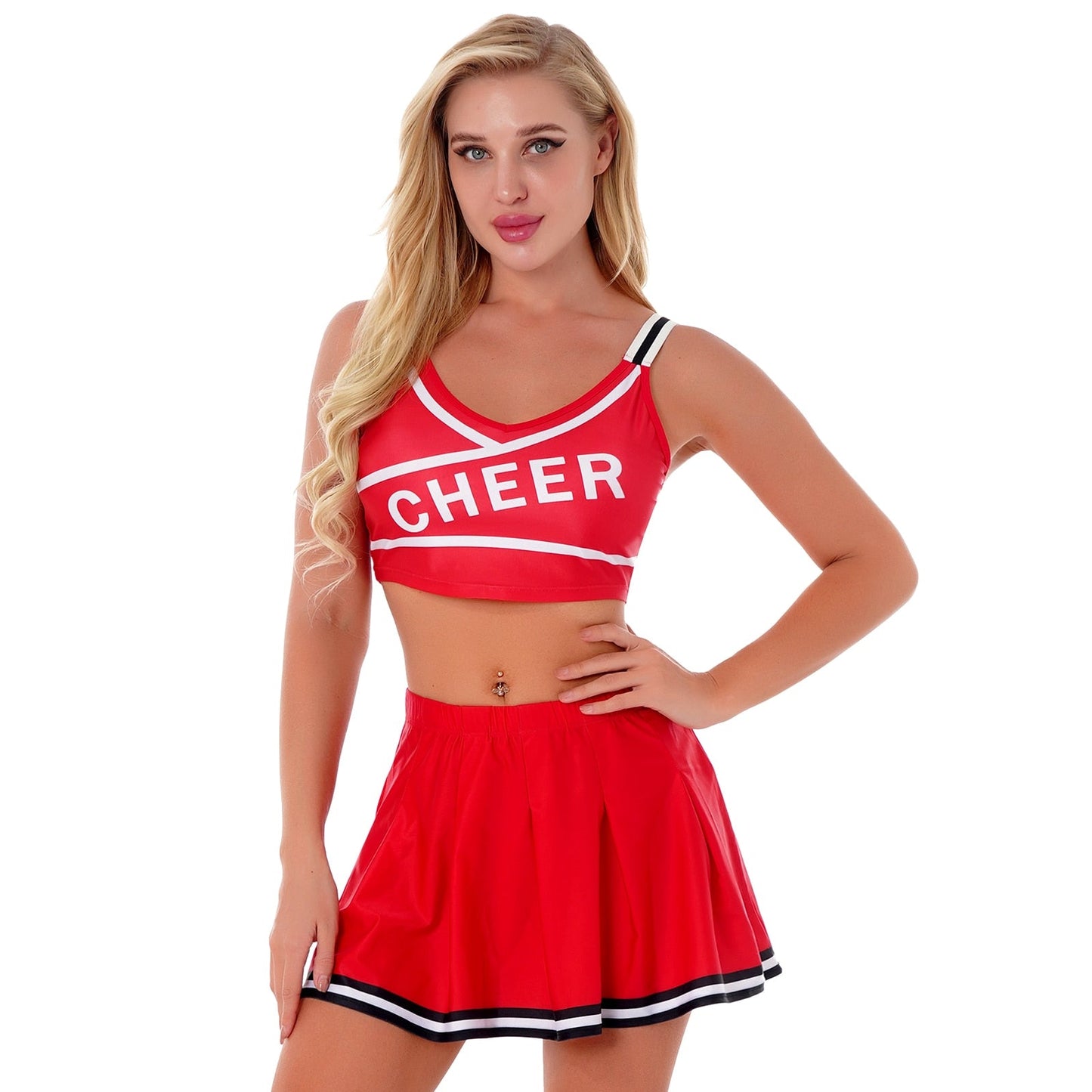 2 Piece Cosplay Uniform Lingerie Cheerleader Halloween Costume Set The Clothing Company Sydney