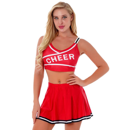 2 Piece Cosplay Uniform Lingerie Cheerleader Halloween Costume Set The Clothing Company Sydney