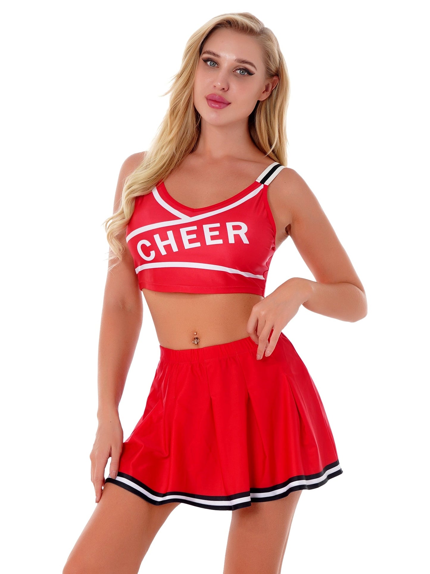2 Piece Cosplay Uniform Lingerie Cheerleader Halloween Costume Set The Clothing Company Sydney