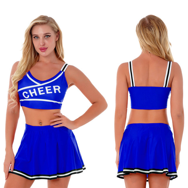 2 Piece Cosplay Uniform Lingerie Cheerleader Halloween Costume Set The Clothing Company Sydney