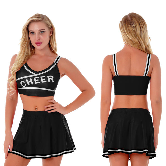 2 Piece Cosplay Uniform Lingerie Cheerleader Halloween Costume Set The Clothing Company Sydney