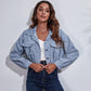 Autumn Spring Short Jacket Loose Turn Down Collar Long Sleeve Corduroy Coat  Outerwear The Clothing Company Sydney