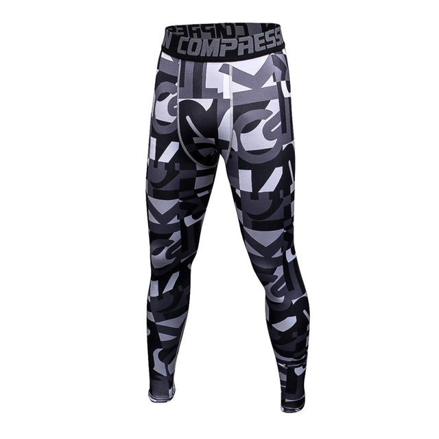 Mens Compression Pants Tights Casual  Bodybuilding  Camouflage Skinny Leggings The Clothing Company Sydney