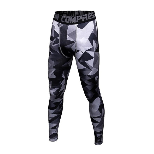 Mens Compression Pants Tights Casual  Bodybuilding  Camouflage Skinny Leggings The Clothing Company Sydney