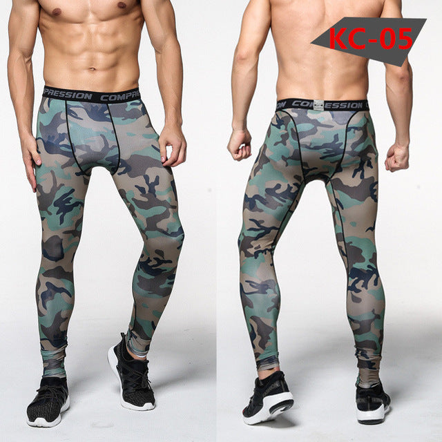 Mens Compression Pants Tights Casual  Bodybuilding  Camouflage Skinny Leggings The Clothing Company Sydney