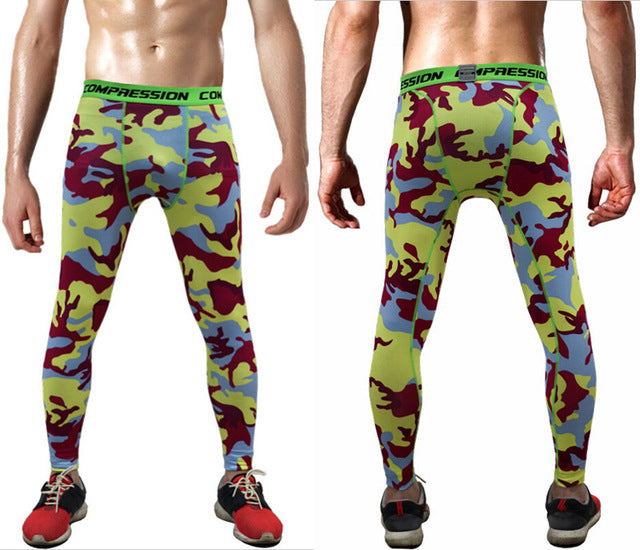 Mens Compression Pants Tights Casual  Bodybuilding  Camouflage Skinny Leggings The Clothing Company Sydney