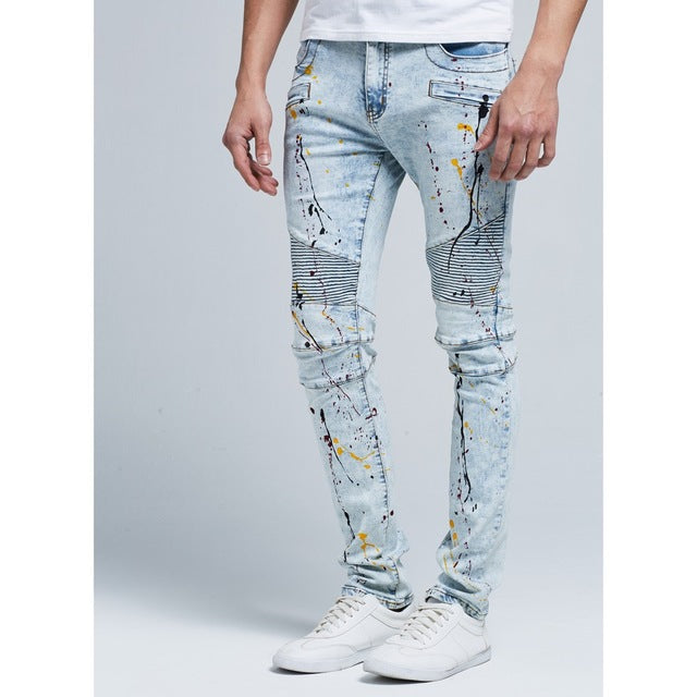 Biker Skinny Stretch Casual Jeans The Clothing Company Sydney