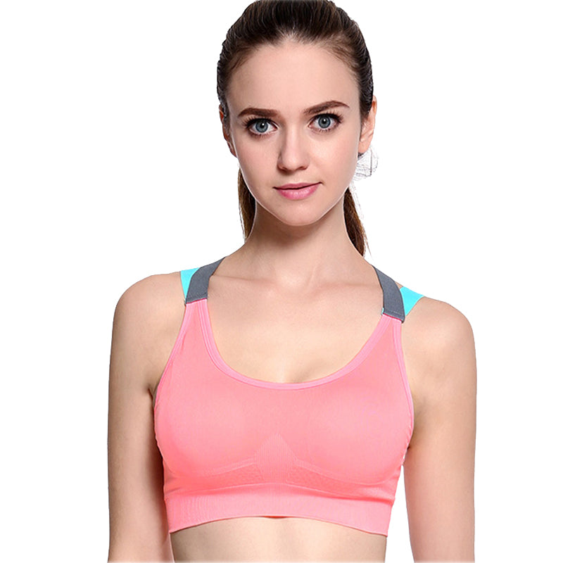 Cross Strap Back Women Sports Bra,Professional Quick Dry Padded Shockproof Gym Fitness Running Yoga Sport Brassiere Top The Clothing Company Sydney
