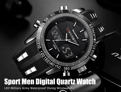 Luxury Mens Sports Waterproof LED Digital Quartz Men Military Wrist Watch The Clothing Company Sydney