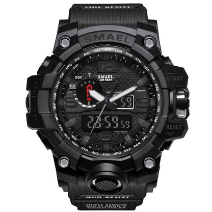 Mens Sports Dual Display Analog Digital LED Electronic Quartz Wristwatches Waterproof Swimming Military Watch The Clothing Company Sydney