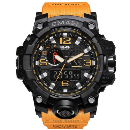 Mens Sports Dual Display Analog Digital LED Electronic Quartz Wristwatches Waterproof Swimming Military Watch The Clothing Company Sydney