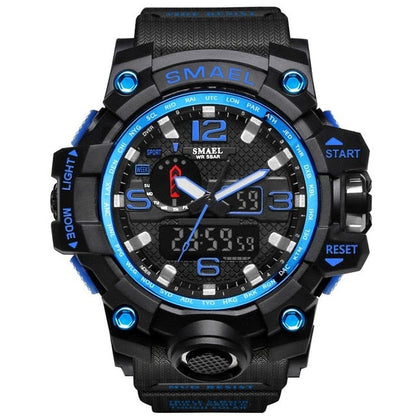 Mens Sports Dual Display Analog Digital LED Electronic Quartz Wristwatches Waterproof Swimming Military Watch The Clothing Company Sydney