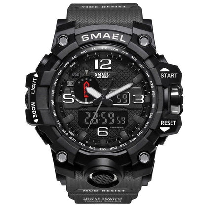 Mens Sports Dual Display Analog Digital LED Electronic Quartz Wristwatches Waterproof Swimming Military Watch The Clothing Company Sydney
