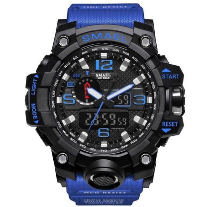 Mens Sports Dual Display Analog Digital LED Electronic Quartz Wristwatches Waterproof Swimming Military Watch The Clothing Company Sydney