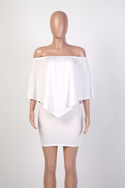 Army green Slash Neck Mini Off Shoulder Sexy Beach Casual Dress The Clothing Company Sydney