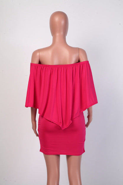 Army green Slash Neck Mini Off Shoulder Sexy Beach Casual Dress The Clothing Company Sydney