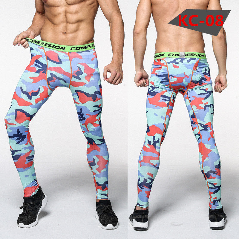 Mens Compression Pants Tights Casual  Bodybuilding  Camouflage Skinny Leggings The Clothing Company Sydney