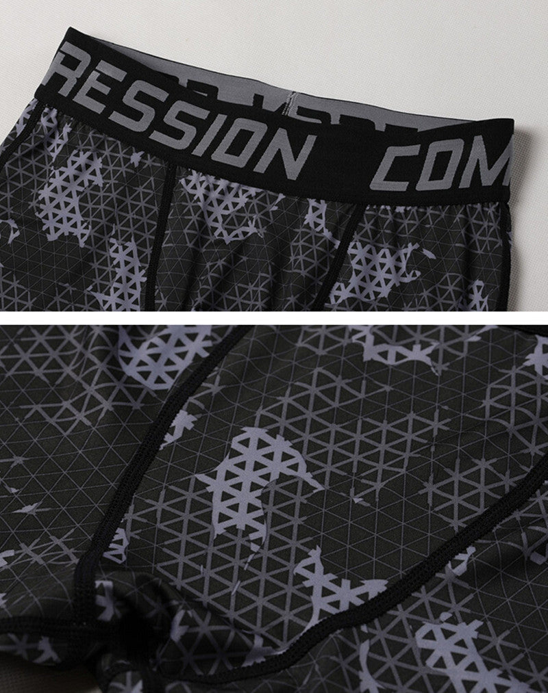 Mens Compression Pants Tights Casual  Bodybuilding  Camouflage Skinny Leggings The Clothing Company Sydney