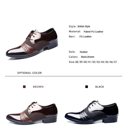 Business Flat Black Brown Breathable Low Top Mens Formal Office Shoes The Clothing Company Sydney