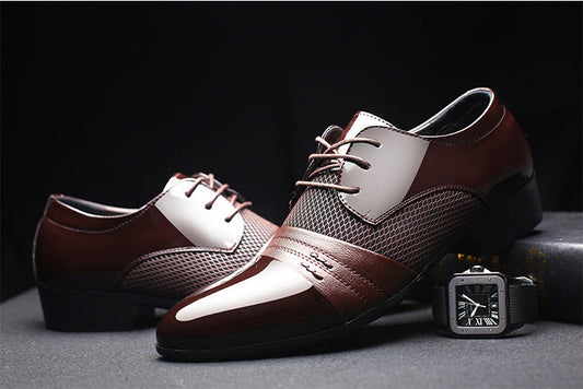 Business Flat Black Brown Breathable Low Top Mens Formal Office Shoes The Clothing Company Sydney