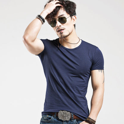 Elastic V neck Casual Mens T Shirt in 20 Colours The Clothing Company Sydney