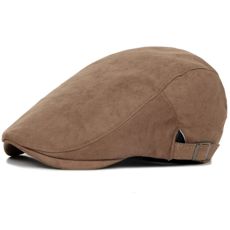 Classic Newsboy Cotton Blend Ivy Flat Brim Adjustable Men Beret Cap The Clothing Company Sydney