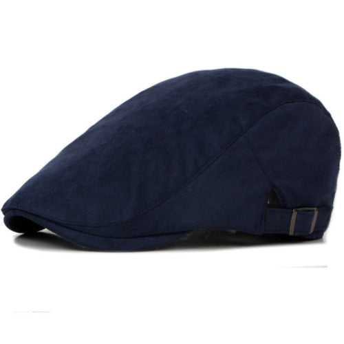 Classic Newsboy Cotton Blend Ivy Flat Brim Adjustable Men Beret Cap The Clothing Company Sydney