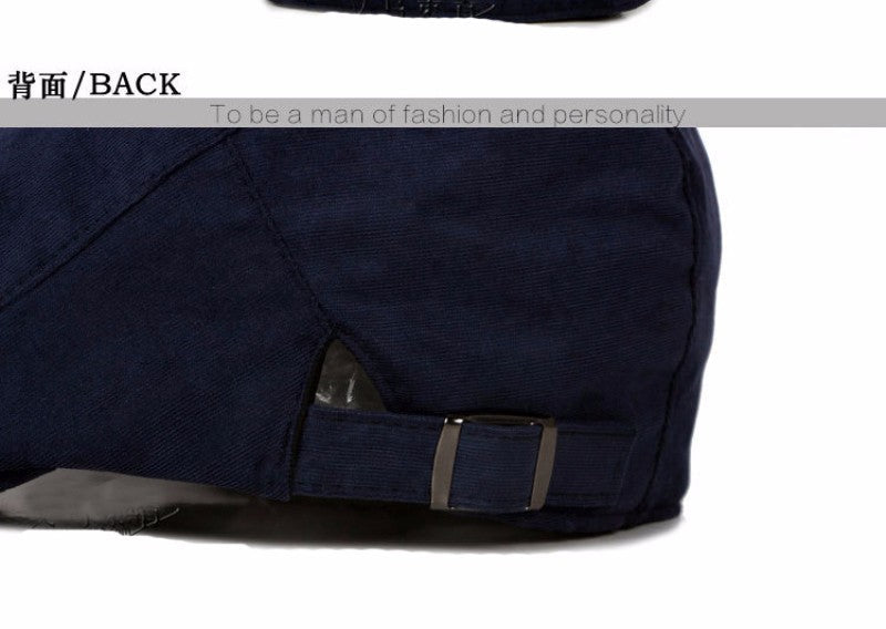 Classic Newsboy Cotton Blend Ivy Flat Brim Adjustable Men Beret Cap The Clothing Company Sydney