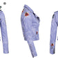 Embroidered Floral Faux Leather Jacket Outerwear The Clothing Company Sydney
