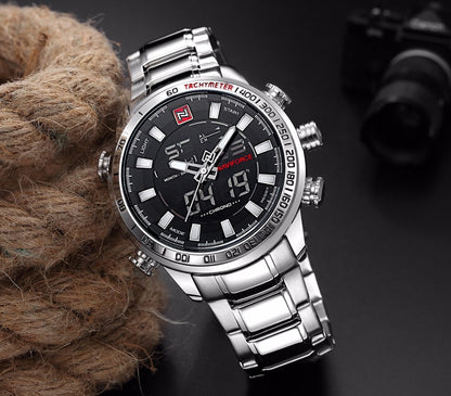 NAVIFORCE Mens Quartz Analog Watch Luxury Fashion Sport Wristwatch Waterproof Stainless Male Watches Clock Relogio Masculino The Clothing Company Sydney