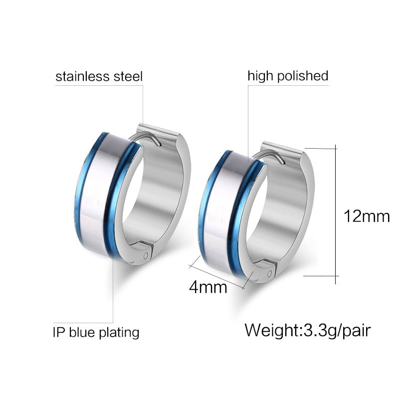 Stainless Steel Hoop Earrings for Women Men The Clothing Company Sydney