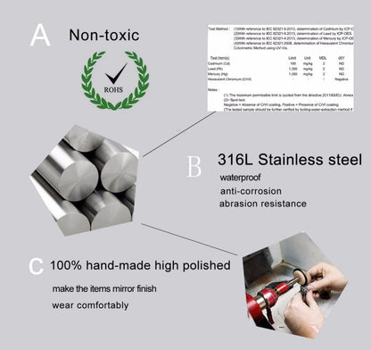 Stainless Steel Hoop Earrings for Women Men The Clothing Company Sydney