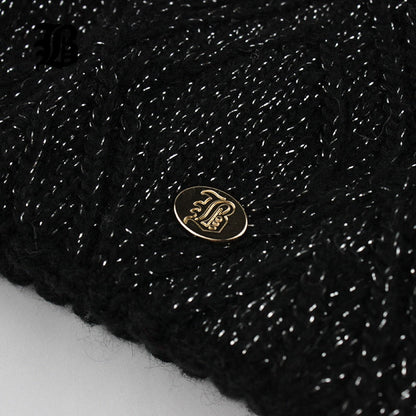 Winter fur Beanie cap women's cashmere wool cotton Big Real Raccoon fur pom poms fur winter hat The Clothing Company Sydney