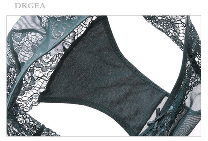 2 Piece Push-up Bra  3/4 Cup  Lace Deep V Brassiere and Panty Lingerie Set The Clothing Company Sydney